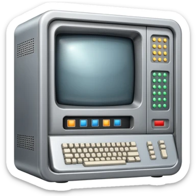 Early mainframe computer sticker