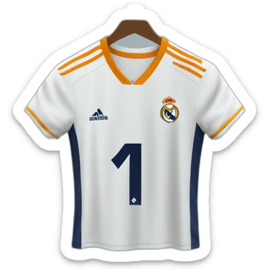 Real madrid jersey with number 16 on it sticker