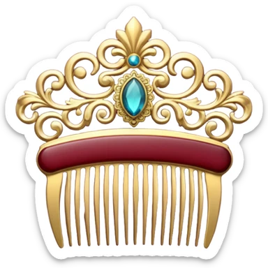 burgundy royal comb sticker