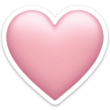 Pastel pink heart sticker
