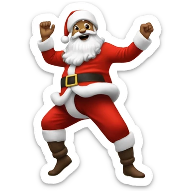 Santa Claus dancing sticker