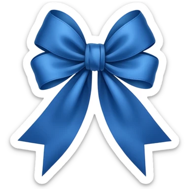 Laço azul escuro sticker