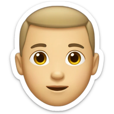 Boy With Buzz Cut and Goatee sticker