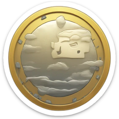 crypto coin in the mounth of buissnes man sticker