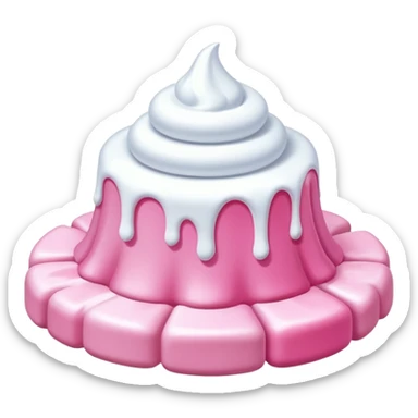 pink melting candy marshmallow renaissance landscape sticker