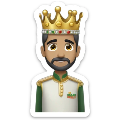 Babar azam with crown sticker