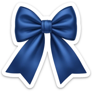 Laço azul escuro  sticker