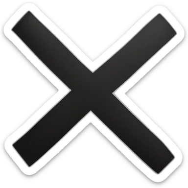Black cross flag sticker
