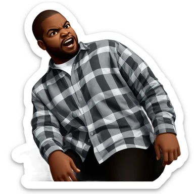 dark-skinned boy with facial hair sticker