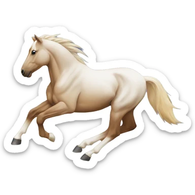 Mustang logo running horse  sticker
