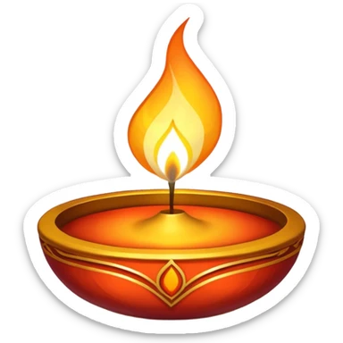 White shiny diwali vibe sticker