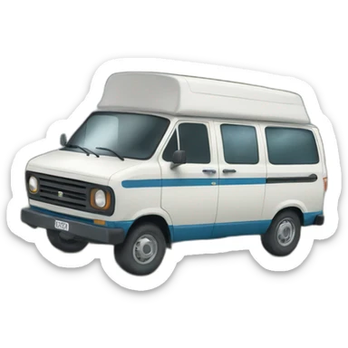 Van a la montagne sticker