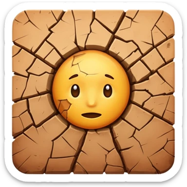 Cracked Ground sticker