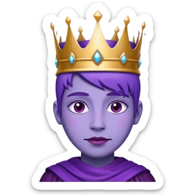 Purple royalty sticker