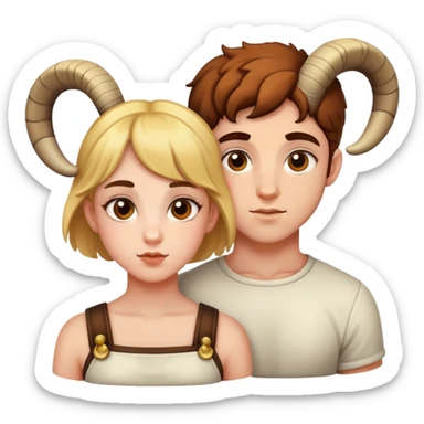aries ♈️ boy and girl  sticker
