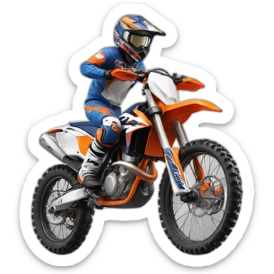 Motocross ktm sticker