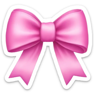 Pink bow  sticker