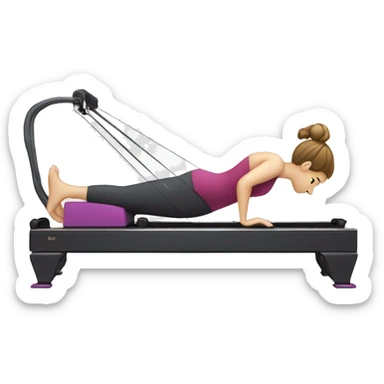 Pilates reformer machine  sticker