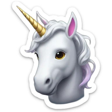unicorn in cosmonaut'suit sticker