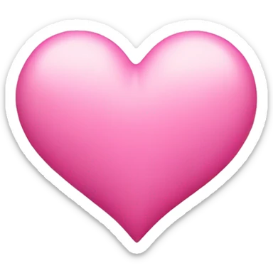 Pink heart  sticker