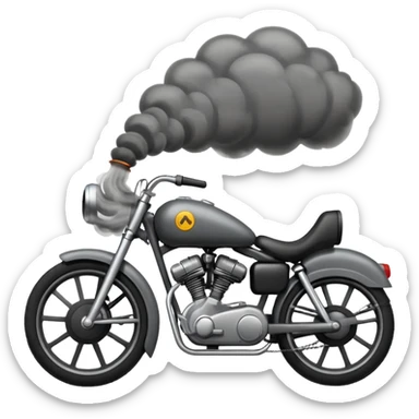 vehile pollution bike or car or lorry sticker