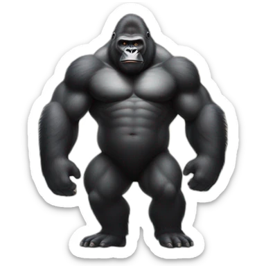 Buff Gorilla meeting Kim yong un sticker