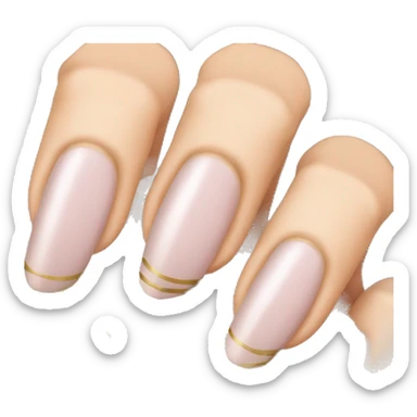 French tip nails sticker