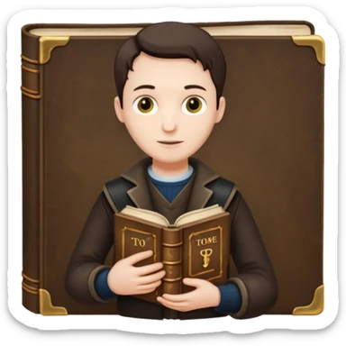 Book Collector + old tome sticker