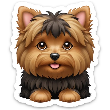 Yorkie poo dog sticker