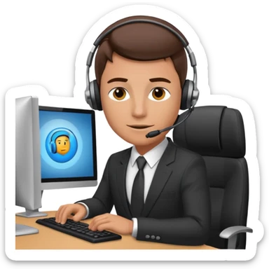 haz a un trader en su computadora} sticker
