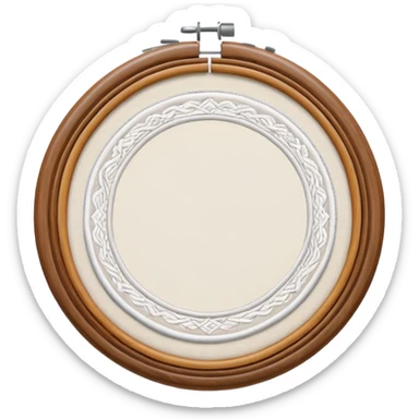 embroidery hoop sticker