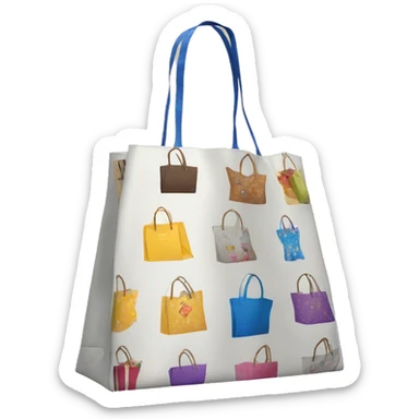 Shopping bags with the Victoria motif girdles Shopping bags with the Victoria fajas sticker