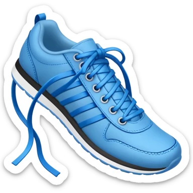 make an emoji of blue shoe laces only- they should be long and stringy sticker