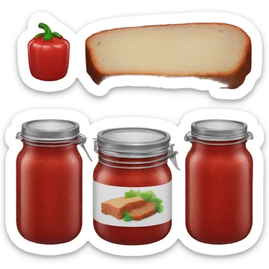 Canning Meatloaf jar sticker
