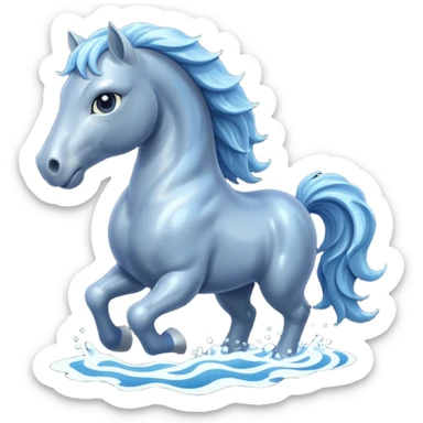 Water horse sticker