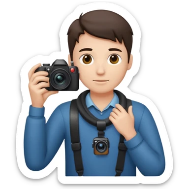 photographer facing away sticker