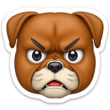 angry  boxer  sticker