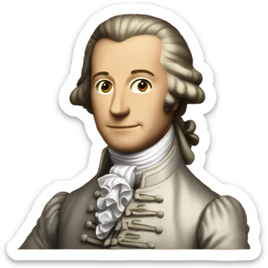 A lost poster with a picture of Mozart as the missing person.  sticker