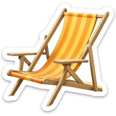 beach chair sticker