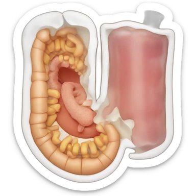 Digestive system sticker