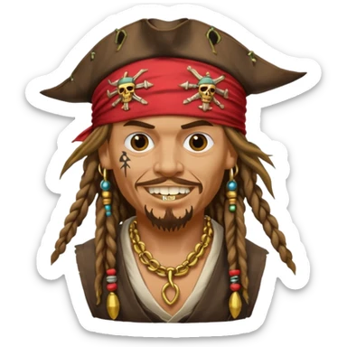 Jack sparrow sticker