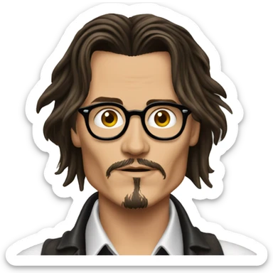 Johnny depp ninth gate  sticker