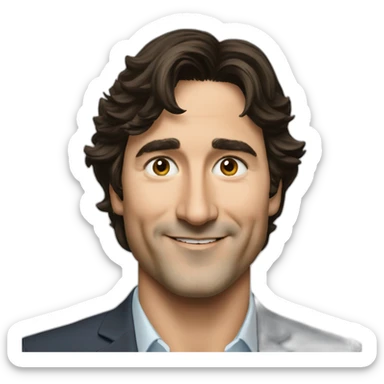 Justin Trudeau sticker