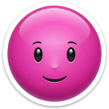 magenta color sphere,pnly sphere. sticker