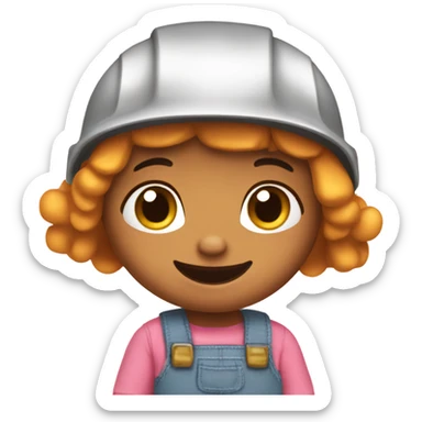 Cute and girly bob the builder  sticker