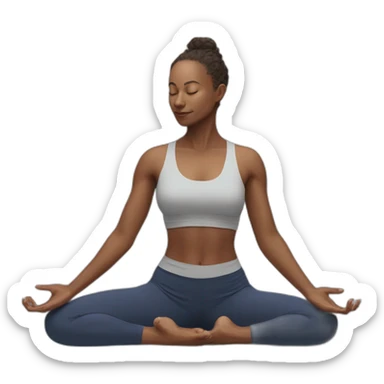 Svarga Dvijasana yoga pose sticker