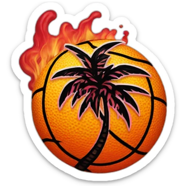 miami heat logo  sticker