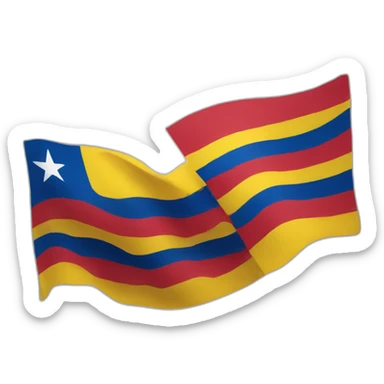 Ecuadorian flag with Spanish flag colours sticker
