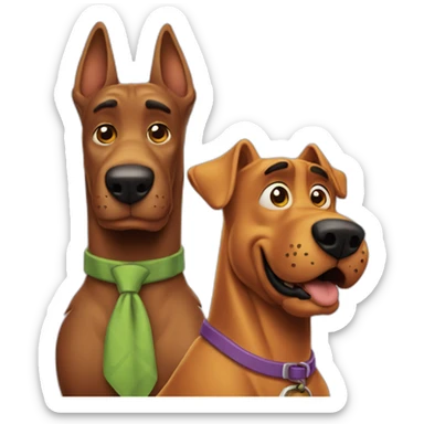 Scooby and Scrappy Doo sticker