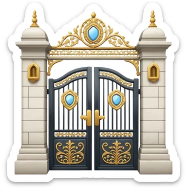 embassy building with a gate, no flag sticker